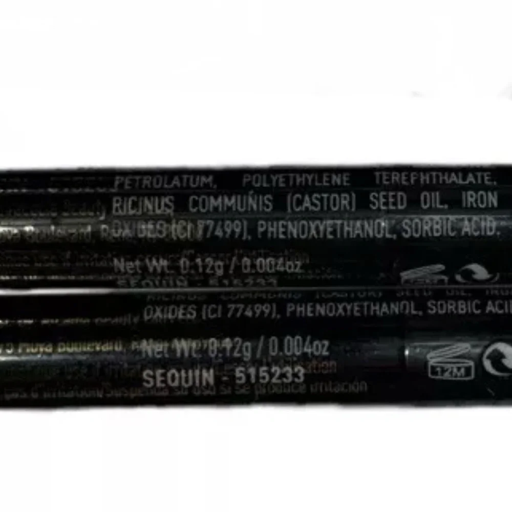 (2) Bitzy Mechanical Eye Pencil Eyeliner Glitter Crayon Sequin /Black Travel